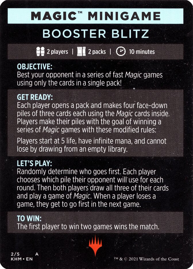 Booster Blitz (Magic Minigame) [Kaldheim Minigame] | Card Merchant Takapuna