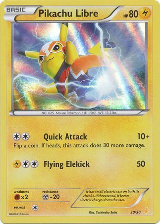 Pikachu Libre (30/30) [XY: Trainer Kit 3 - Pikachu Libre] | Card Merchant Takapuna