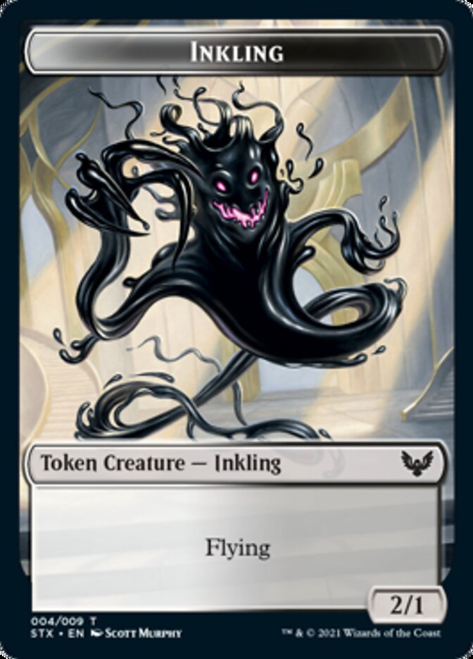 Inkling // Treasure Double-Sided Token [Strixhaven: School of Mages Tokens] | Card Merchant Takapuna