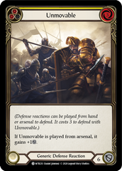 Unmovable (Yellow) [U-WTR213] (Welcome to Rathe Unlimited)  Unlimited Normal | Card Merchant Takapuna