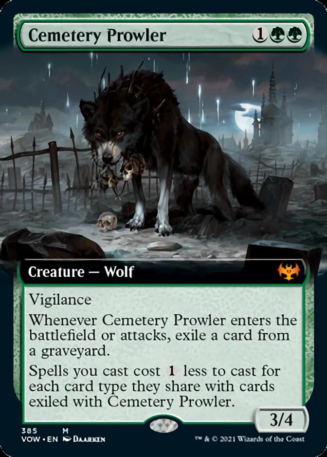 Cemetery Prowler (Extended Art) [Innistrad: Crimson Vow] | Card Merchant Takapuna