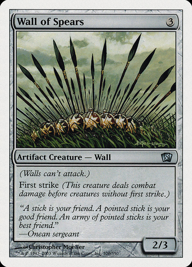 Wall of Spears [Eighth Edition] | Card Merchant Takapuna