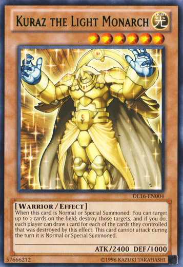 Kuraz the Light Monarch (Green) [DL16-EN004] Rare | Card Merchant Takapuna