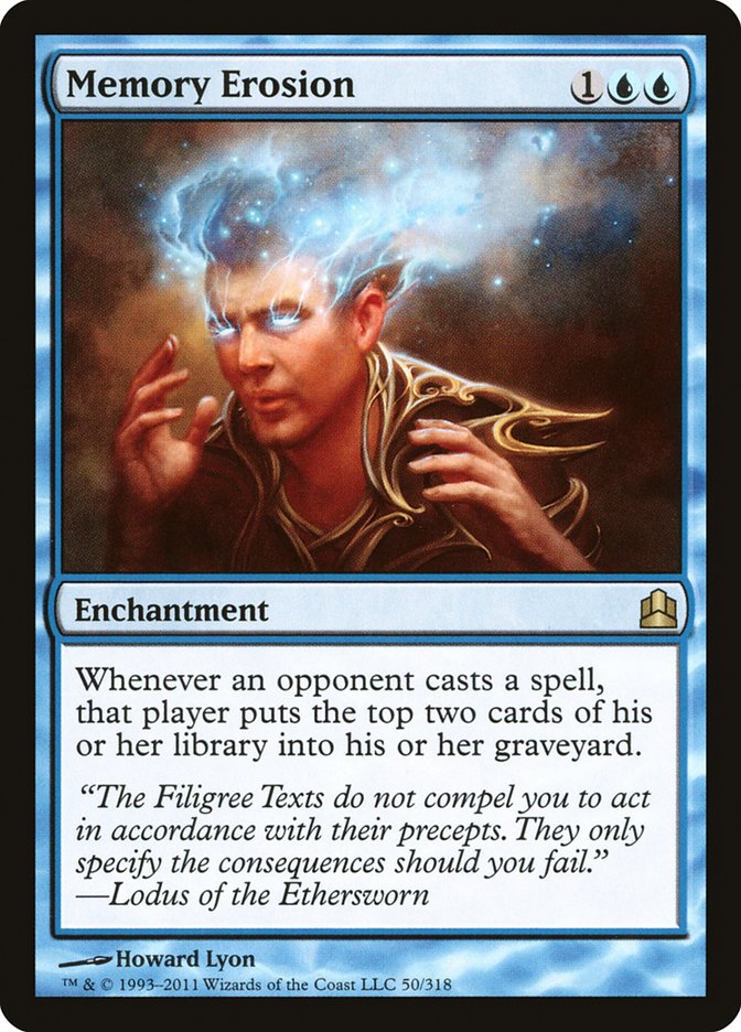 Memory Erosion [Commander 2011] | Card Merchant Takapuna