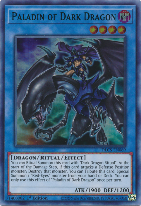 Paladin of Dark Dragon (Green) [DLCS-EN069] Ultra Rare | Card Merchant Takapuna