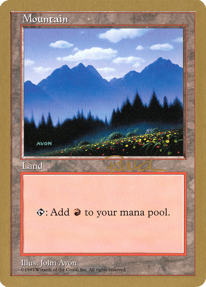 Mountain (pm445) (Paul McCabe) [World Championship Decks 1997] | Card Merchant Takapuna