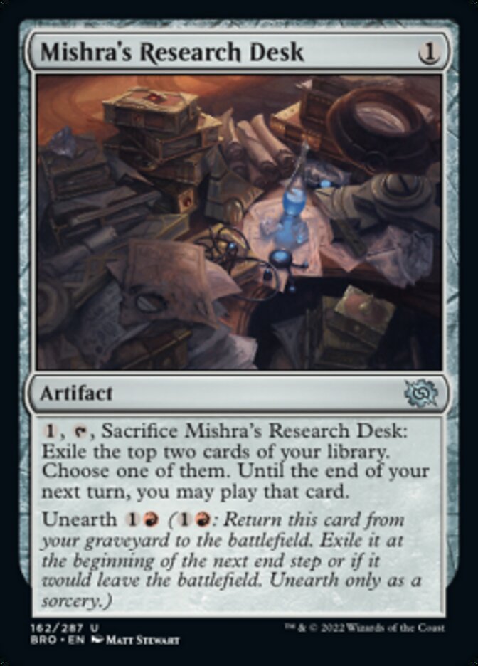 Mishra's Research Desk [The Brothers' War] | Card Merchant Takapuna