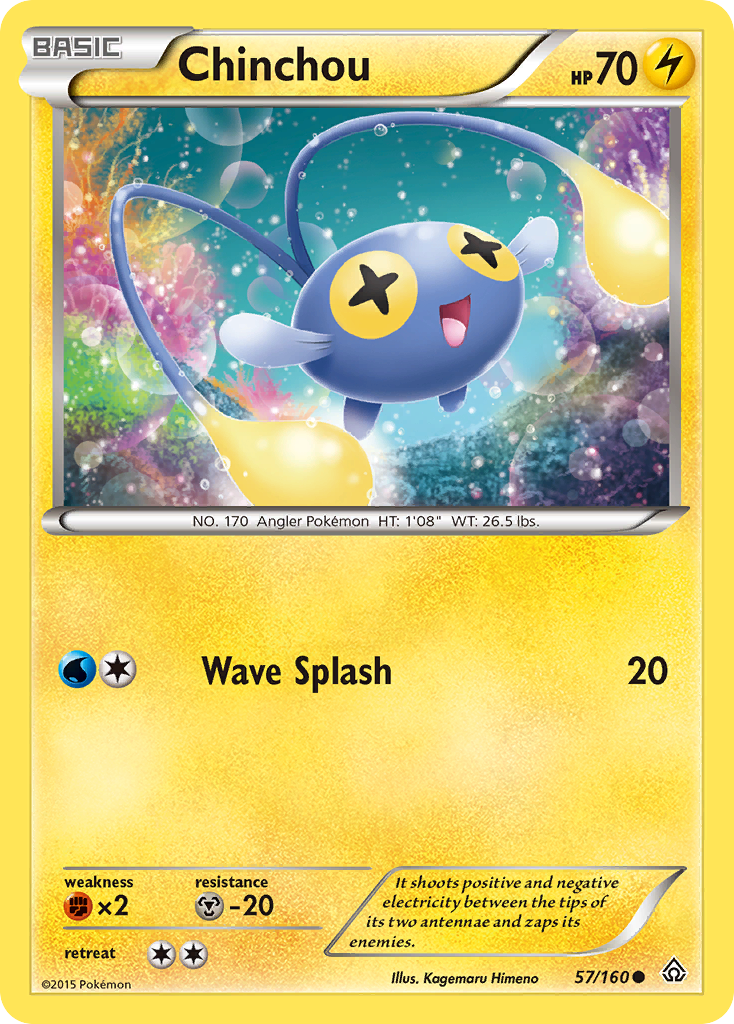 Chinchou (57/160) [XY: Primal Clash] | Card Merchant Takapuna