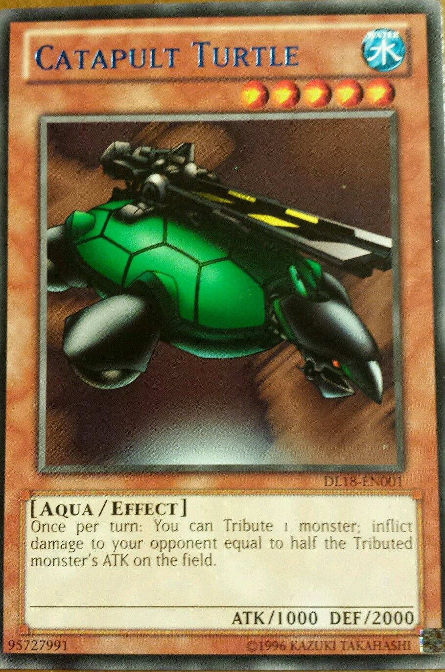 Catapult Turtle (Blue) [DL18-EN001] Rare | Card Merchant Takapuna