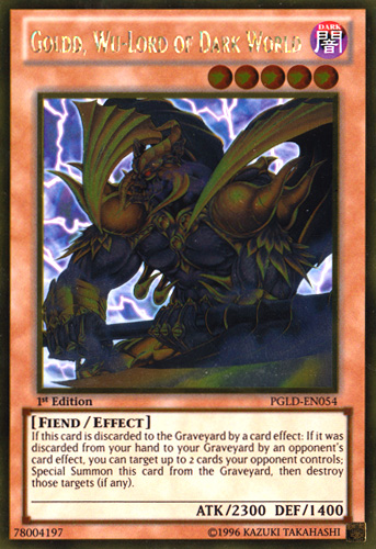 Goldd, Wu-Lord of Dark World [PGLD-EN054] Gold Rare | Card Merchant Takapuna