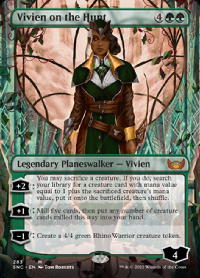 Vivien on the Hunt (Borderless) [Streets of New Capenna] | Card Merchant Takapuna