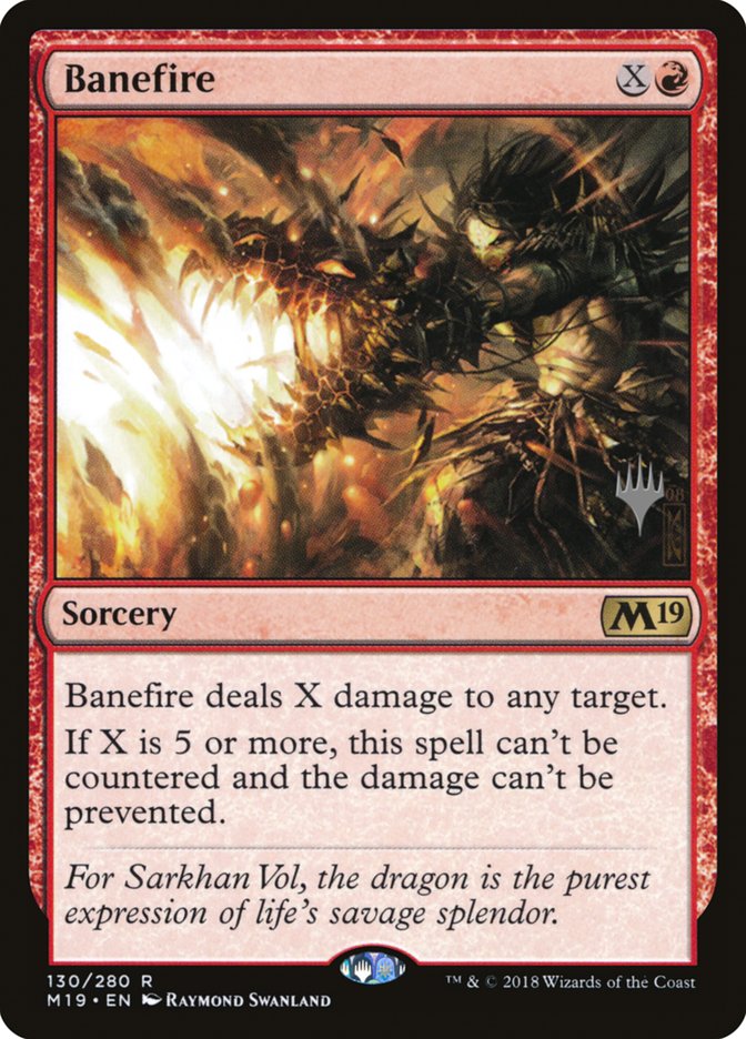 Banefire (Promo Pack) [Core Set 2019 Promos] | Card Merchant Takapuna