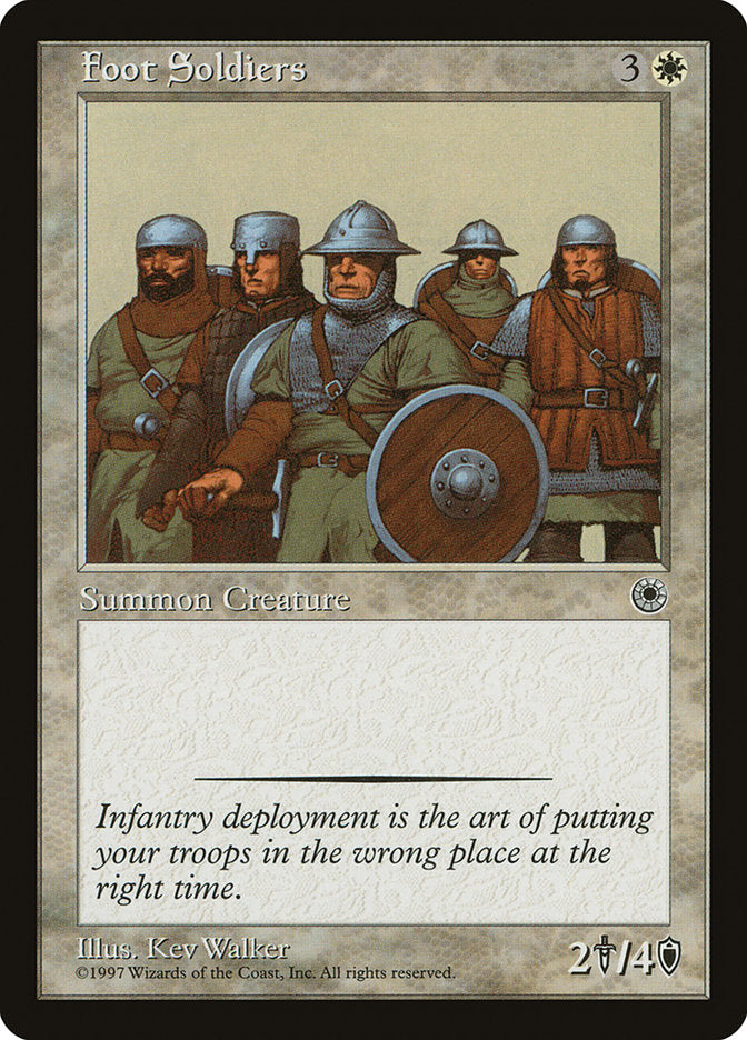 Foot Soldiers [Portal] | Card Merchant Takapuna