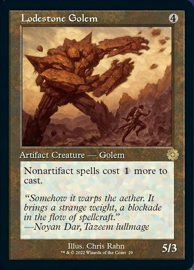 Lodestone Golem (Retro) [The Brothers' War Retro Artifacts] | Card Merchant Takapuna