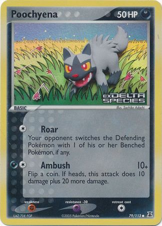 Poochyena (79/113) (Stamped) [EX: Delta Species] | Card Merchant Takapuna