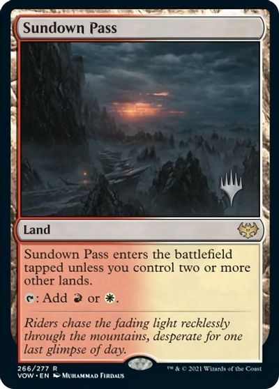 Sundown Pass (Promo Pack) [Innistrad: Crimson Vow Promos] | Card Merchant Takapuna