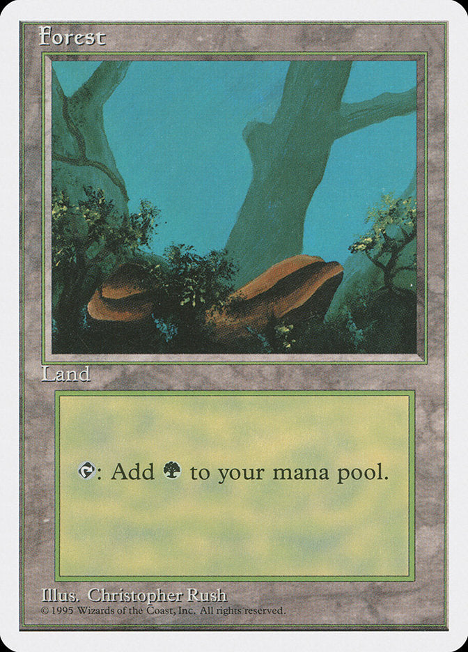 Forest (Two Stones) [Fourth Edition] | Card Merchant Takapuna