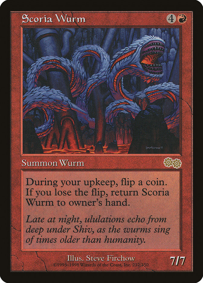 Scoria Wurm [Urza's Saga] | Card Merchant Takapuna