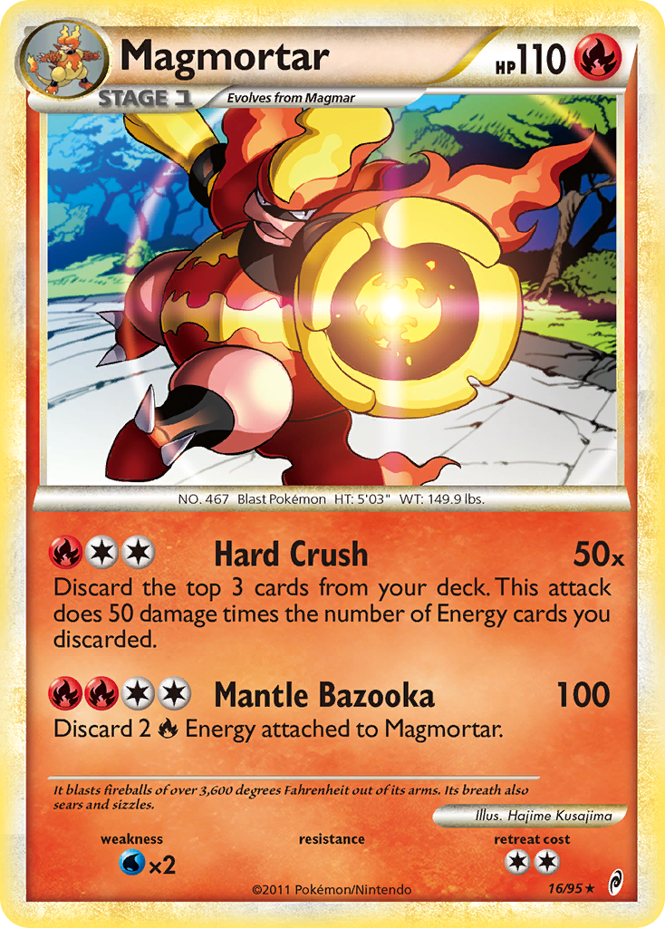 Magmortar (16/95) [HeartGold & SoulSilver: Call of Legends] | Card Merchant Takapuna