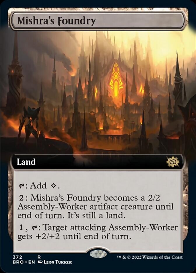 Mishra's Foundry (Extended Art) [The Brothers' War] | Card Merchant Takapuna