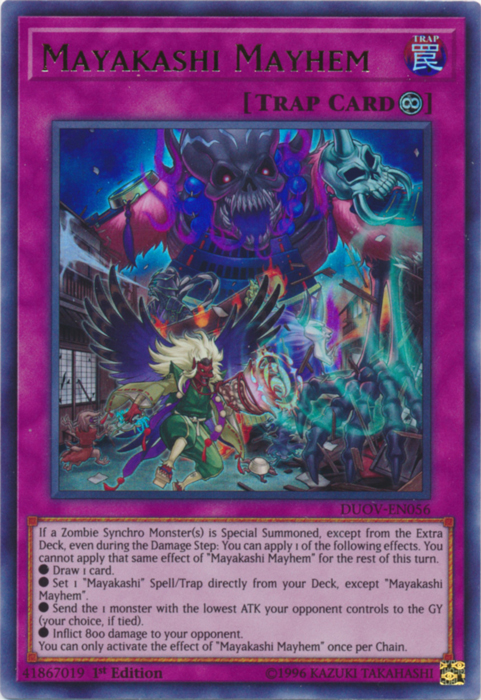 Mayakashi Mayhem [DUOV-EN056] Ultra Rare | Card Merchant Takapuna