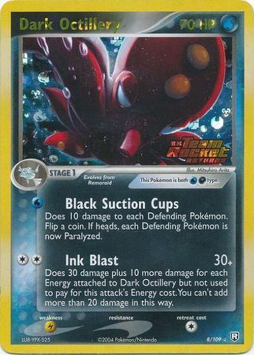 Dark Octillery (8/109) (Stamped) [EX: Team Rocket Returns] | Card Merchant Takapuna