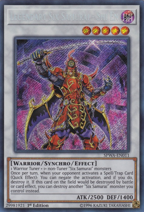 Legendary Six Samurai - Shi En [SPWA-EN011] Secret Rare | Card Merchant Takapuna