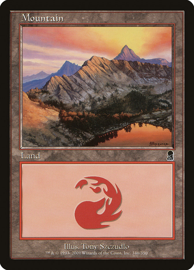 Mountain (346) [Odyssey] | Card Merchant Takapuna