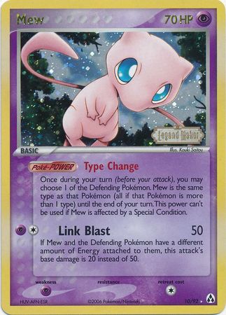 Mew (10/92) (Stamped) [EX: Legend Maker] | Card Merchant Takapuna