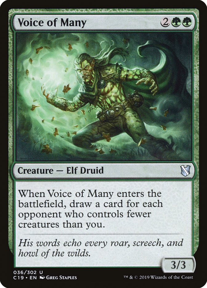 Voice of Many [Commander 2019] | Card Merchant Takapuna