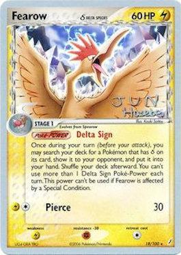 Fearow (18/100) (Delta Species) (Flyvees - Jun Hasebe) [World Championships 2007] | Card Merchant Takapuna