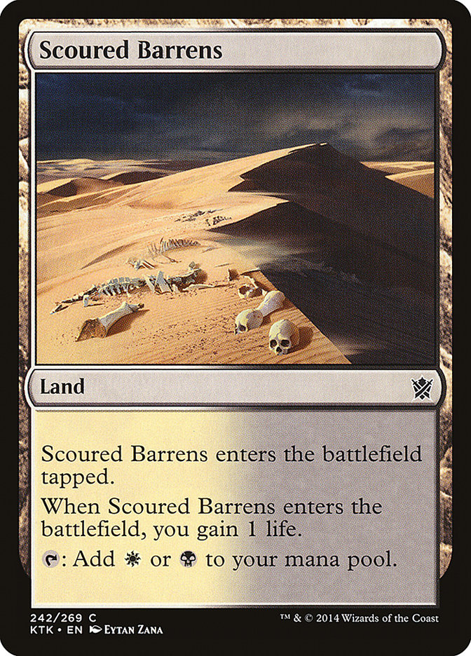 Scoured Barrens [Khans of Tarkir] | Card Merchant Takapuna