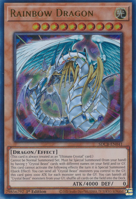 Rainbow Dragon [SDCB-EN041] Ultra Rare | Card Merchant Takapuna