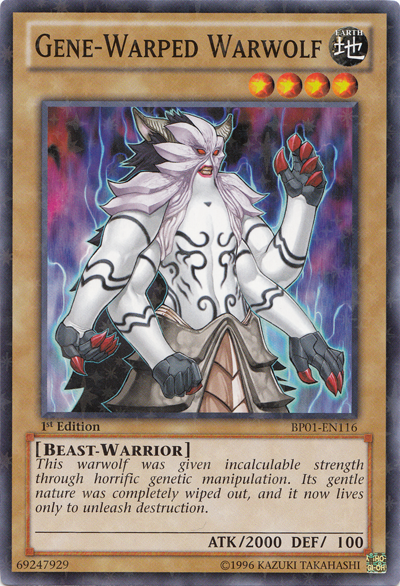 Gene-Warped Warwolf [BP01-EN116] Starfoil Rare | Card Merchant Takapuna