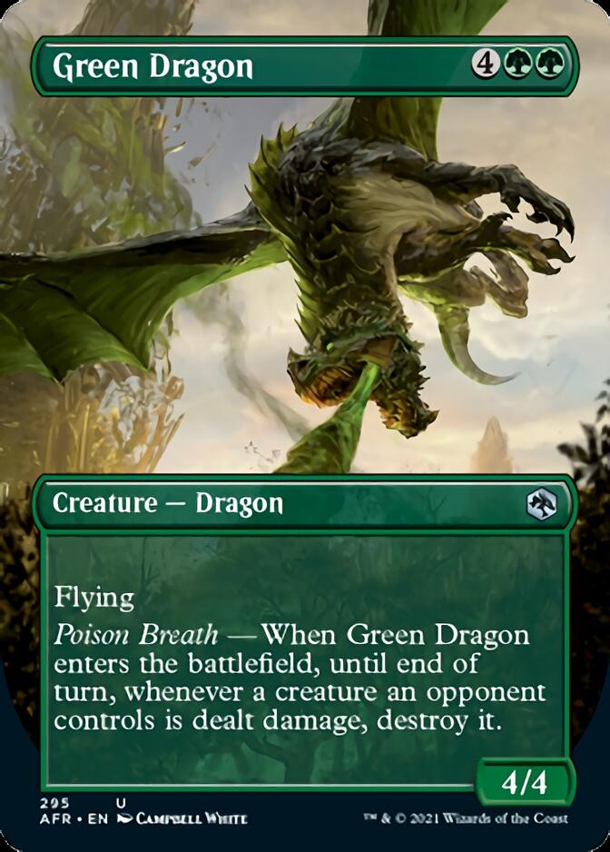 Green Dragon (Borderless Alternate Art) [Dungeons & Dragons: Adventures in the Forgotten Realms] | Card Merchant Takapuna