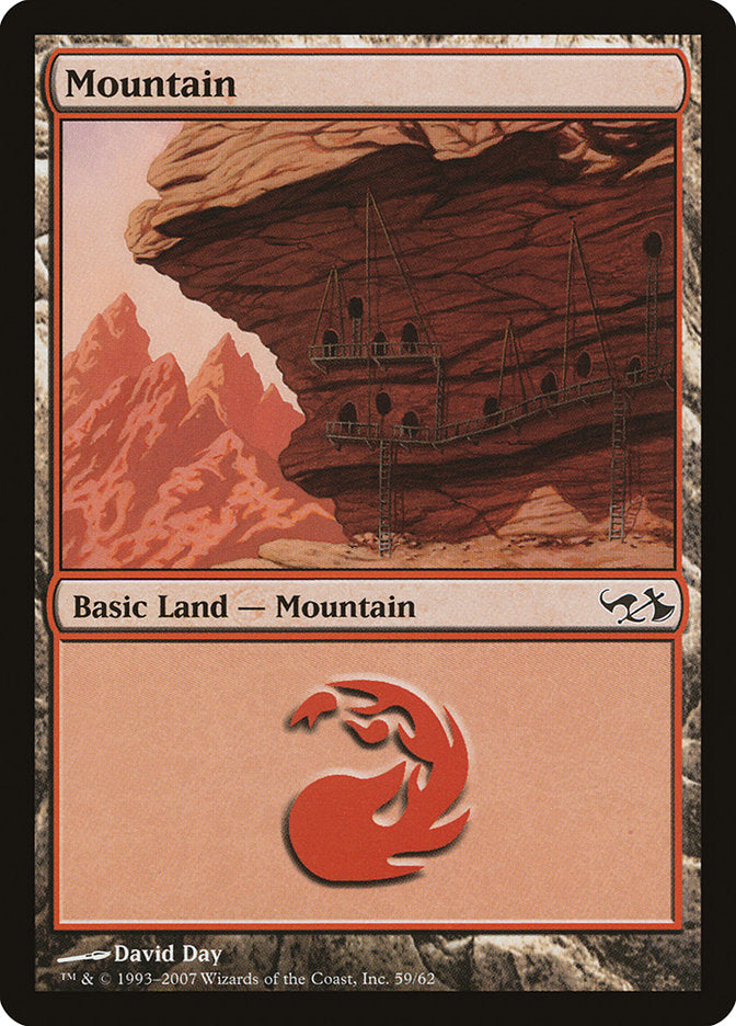 Mountain (59) [Duel Decks: Elves vs. Goblins] | Card Merchant Takapuna