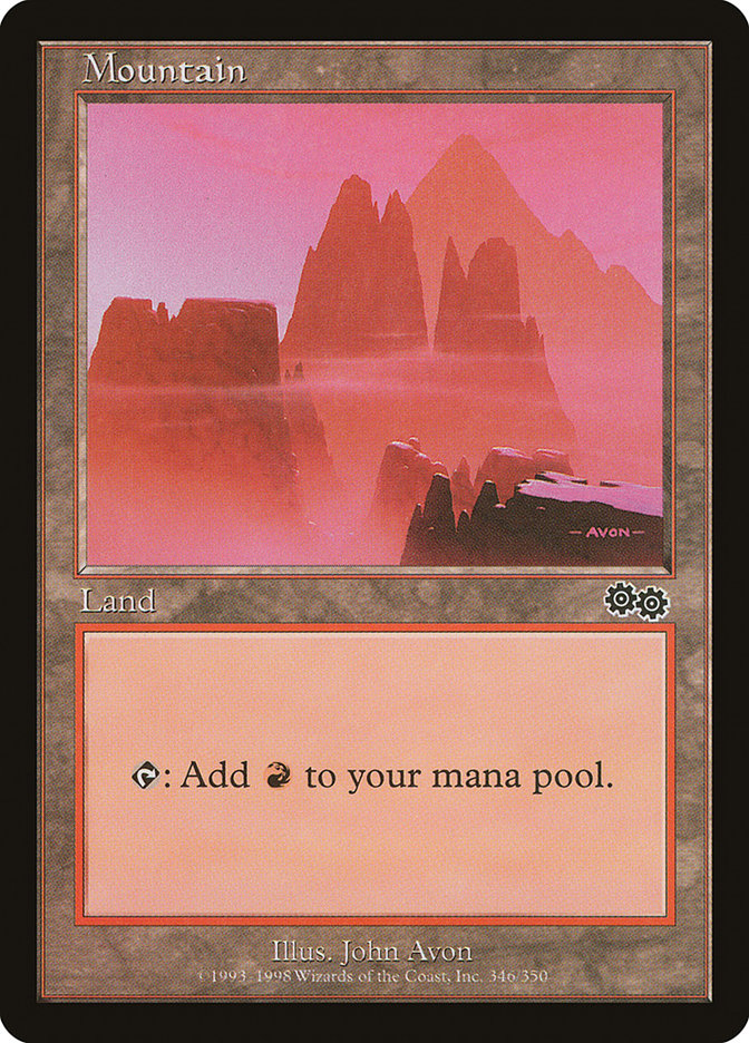 Mountain (346) [Urza's Saga] | Card Merchant Takapuna