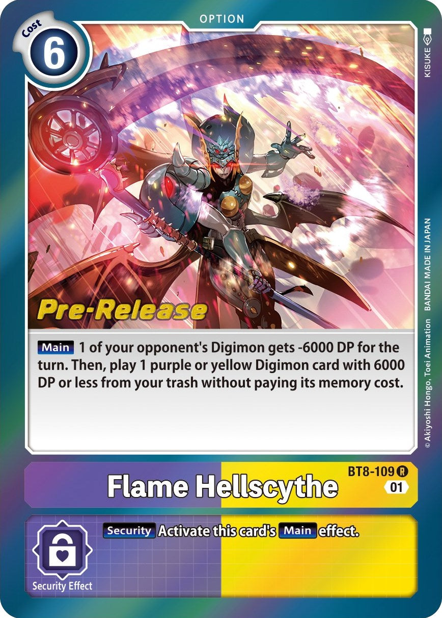 Flame Hellscythe [BT8-109] [New Awakening Pre-Release Cards] | Card Merchant Takapuna