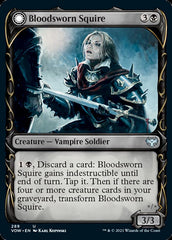 Bloodsworn Squire // Bloodsworn Knight (Showcase Fang Frame) [Innistrad: Crimson Vow] | Card Merchant Takapuna