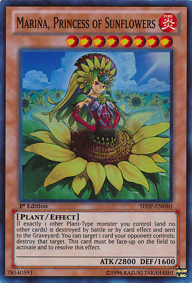 Marina, Princess of Sunflowers [SHSP-EN040] Super Rare | Card Merchant Takapuna