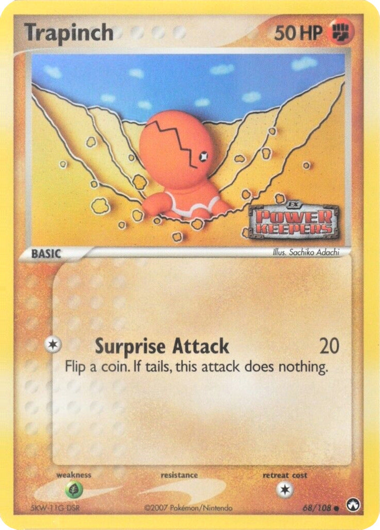 Trapinch (68/108) (Stamped) [EX: Power Keepers] | Card Merchant Takapuna