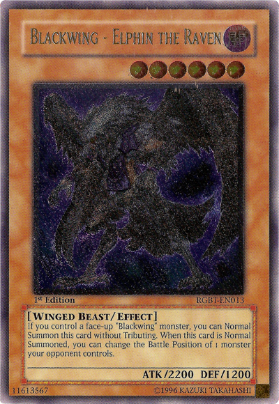 Blackwing - Elphin the Raven [RGBT-EN013] Ultimate Rare | Card Merchant Takapuna