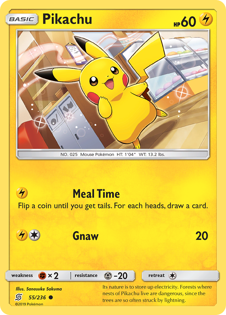 Pikachu (55/236) [Sun & Moon: Unified Minds] | Card Merchant Takapuna