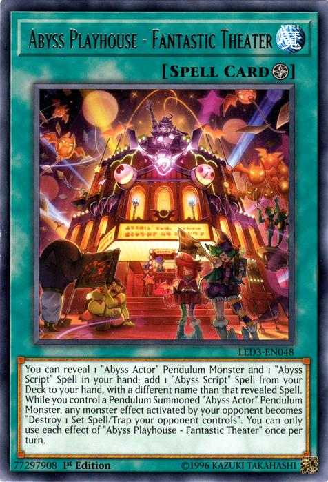 Abyss Playhouse - Fantastic Theater [LED3-EN048] Rare | Card Merchant Takapuna