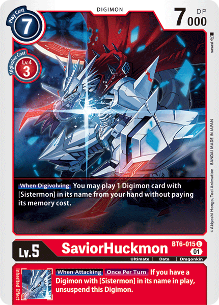 SaviorHuckmon [BT6-015] [Double Diamond] | Card Merchant Takapuna