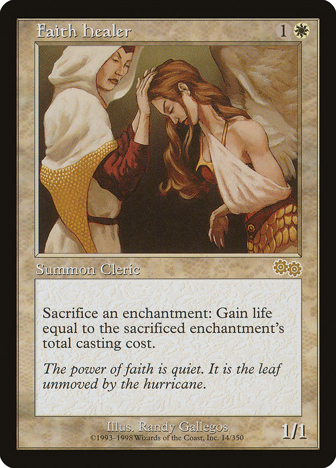 Faith Healer [Urza's Saga] | Card Merchant Takapuna