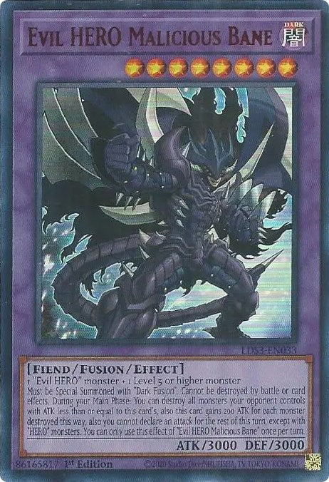 Evil HERO Malicious Bane (Red) [LDS3-EN033] Ultra Rare | Card Merchant Takapuna