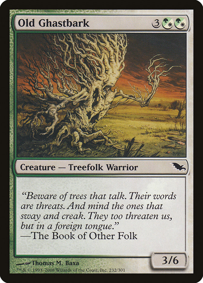 Old Ghastbark [Shadowmoor] | Card Merchant Takapuna