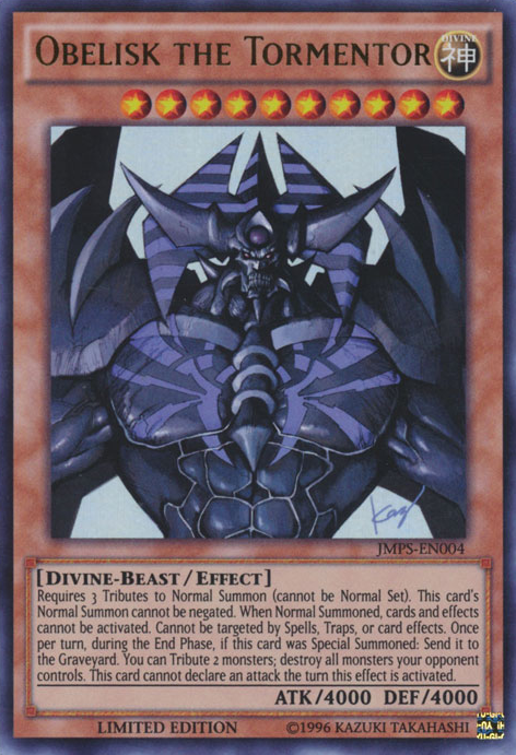 Obelisk the Tormentor [JMPS-EN004] Ultra Rare | Card Merchant Takapuna