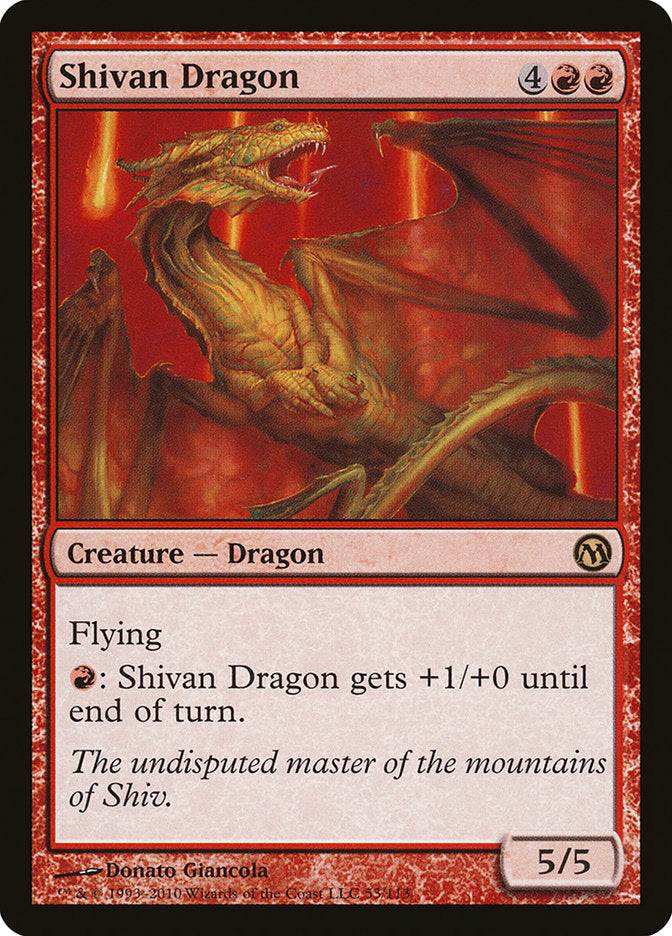 Shivan Dragon [Duels of the Planeswalkers] | Card Merchant Takapuna